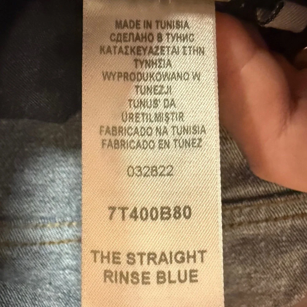 7 For All Mankind The Straight Jeans Mens‎ 40 Rinse Blue Luxe Performance